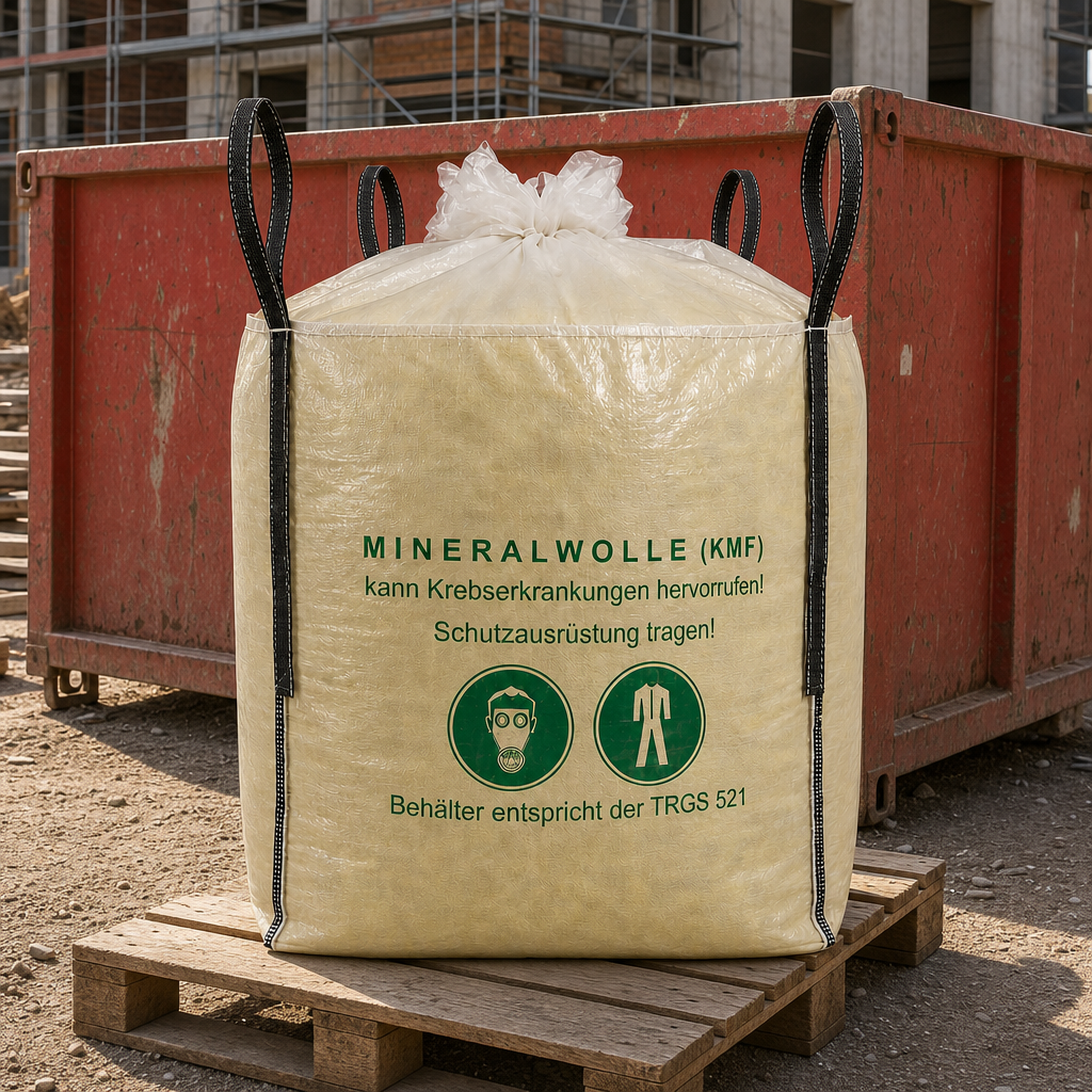 BIG-BAG W-942 (MiWo/KMF) 4x Schlaufen Gewebe transparent – 125x125x150 cm