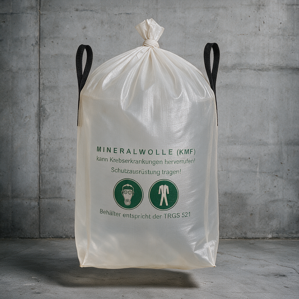 Entsorgungssack W-943 (KMF/MiWo) transparent 2x Schlaufen – 140×220 cm