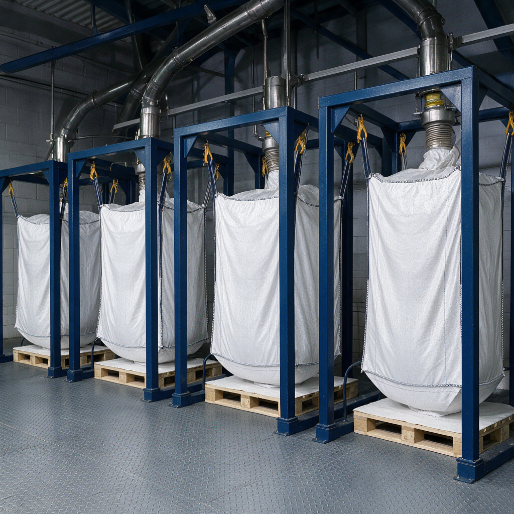 BIG BAG W-461 | AVS BEST POWDER® | 81x81x100 cm | 1.000 KG | Einlauf+Auslauf
