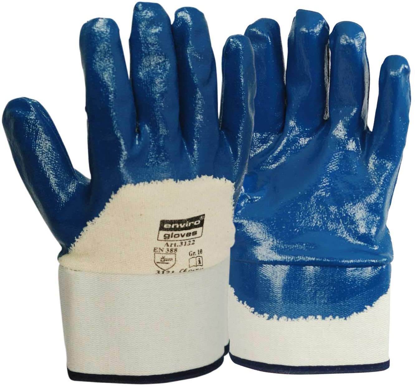 Enviro Handschuhe Nitril blau Größe 10